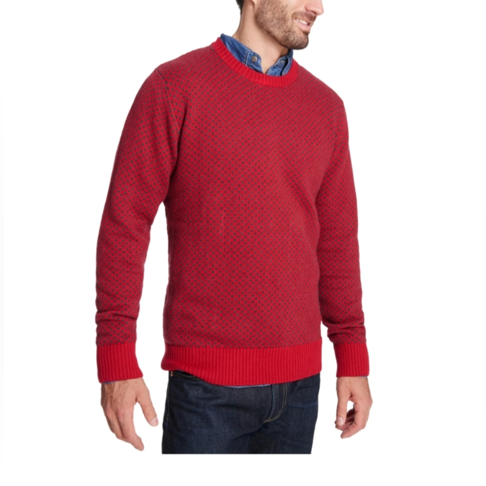 Weatherproof xl 100% cotton sweater red dot
